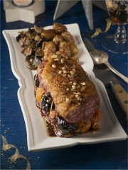 Rôti de magret de canard aux fruits secs et sa poêlée forestière
Photo : © Marque Repère / M.Argaïbi