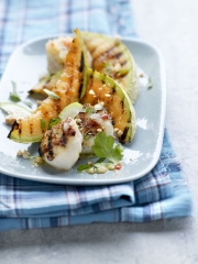 Melon de Guadeloupe IGP et Saint-Jacques grillés, sauce thaï
Photo : © J.C Amiel / Laurence du Tilly