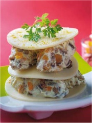 Mille-feuille au fromage Appenzeller® et douceur de fruits secs