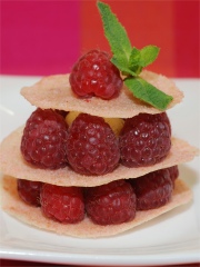 Millefeuille aux Biscuits Roses de Reims Fossier
Photo : © Fossier