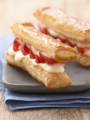 Millefeuille caramélisé à la fraise du Périgord
Photo : © P.L. Viel