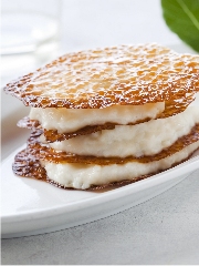 Millefeuille croustillant au citron confit et riz au lait infusé au laurier
Photo : © Ducros / Studio Nicolas Louis