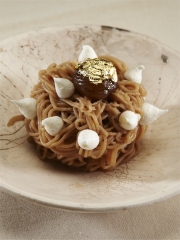 Mont Blanc aux Marrons de l'Ardèche, Glace au marron et meringue craquante
Photo : © Reflets de France