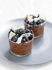 Mousse croustillante au chocolat et Gorgonzola
Photo : © JC. Amiel