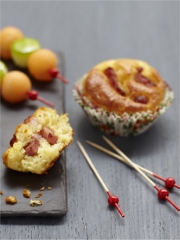 Muffins aux lardons et au gruyère
Photo : © Centre d'Information des Charcuteries-produits Traiteurs (CICT)