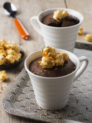 Recette Mug cake choco praliné et garniture croquante