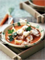 Nage de lapin au beurre de carottes
Photo : © Y. Bagros / Sopexa