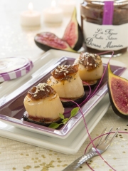 Noix de Saint-Jacques déglacées au coulis de Fruitée Intense Figue Bonne Maman et vinaigre balsamique
Photo : © Bonne Maman / A. Lerouge / M. Langrand