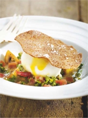 Recette &OElig;uf mollet et sa galette de sarrasin