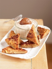 Pain retrouvé et sa mousse à la crème de marron
Photo : © Natacha Nikouline