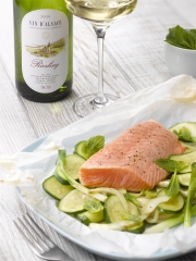 Papillotes de saumon aux légumes d'été et à la menthe fraîche
Photo : © CIVA / Philippe Asset