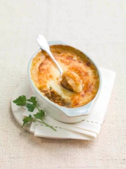 Parmentier d'épaule de Lapin, Mousseline de Pommes de Terre au Vieux Comté
Photo : © Ph. Vaures Santamaria / Styl. : Laurence du Tilly