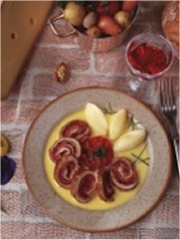 Paupiette de dindes et sa crème au Comté
Photo : © CIGC