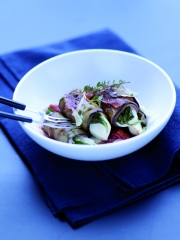 Paupiettes d'aubergines à la mozzarella et au jambon cru Aoste
Photo : © Aoste Sélection