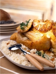 Pintade rotie à l'ananas
Photo : © www.pintade-cip.com