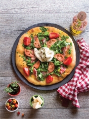 Recette Pizza Bianca, pâte croustillante au romarin