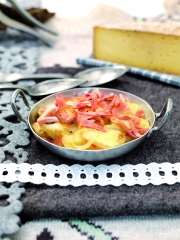 Poêlée de jambon fumé à la Tomme de Savoie
Photo : © Karine Creuzet