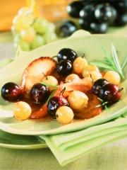 Poêlée de raisins au miel et au romarin
Photo : © Yves Bagros / Sopexa