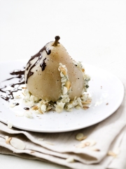 Poire Belle-Hélène au Roquefort
Photo : © Guillaume Czerw / Roquefort Société