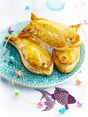 Poissons d'avril feuilletés saumon et épinard
Photo : © Patricia Kettenhofen / Elle&Vire