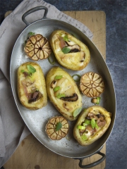 Recette Pommes de terres farcies à la Raclette