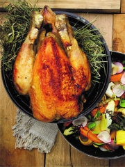 Recette Poulet Fermier d'Auvergne rôti au foin