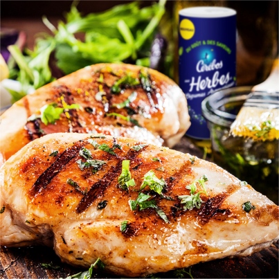 Poulet au Gingembre et au Sel aux Herbes
Photo : © Cérébos