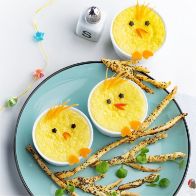 Poussins crèmes parmesan
Photo : © Patricia Kettenhofen / Elle&Vire