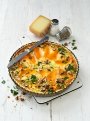 Quiche Pur Brebis Pyrénées, butternut, poireau, noisettes
Photo : © Dorian Nieto