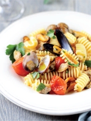 Recette Radiatori aux palourdes et aux moules