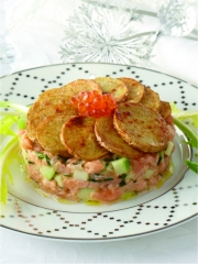 Ratte du Touquet aux 3 états de saumon