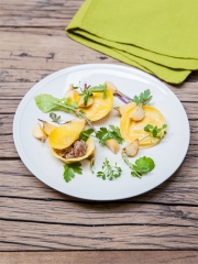 Recette Ravioles d'Agneau Presto, poêlée de navets