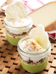 Ris d'agneau et crémeux d'asperges vertes, émulsion au fromage Pur Brebis Pyrénées
Photo : © Image & Associés