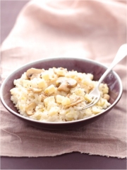 Risotto aux champignons et au Saint-Nectaire fermier
Photo : © Amélie Roche