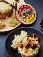 Risotto à la Châtaigne aux Champignons et la Tête De Moine AOP
Photo : © Fromages de Suisse