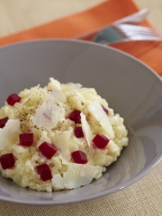 Risotto fondant aux dés de Betteraves Rouges
