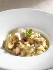 Risotto au parmesan et aux champignons
Photo : © Gloria