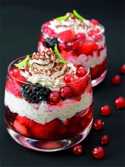 Risotto à la vanille en capuccino aux fruits rouges
Photo : © Natacha Nikouline