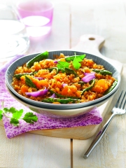Riz de Konjac façon risotto carottes curry
Photo : © Gayelord Hauser