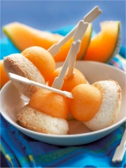 Rochers noix de coco et melon de Guadeloupe
Photo : © J.C Amiel / Laurence du Tilly