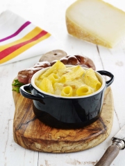 Rognons de veau grillés, gratin de macaronis au Pur Brebis Pyrénées
Photo : © Image & Associés