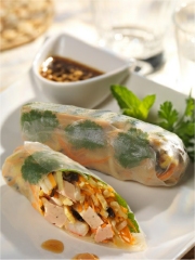 Rouleau de Printemps au Foie Gras Mi-Cuit
Photo : © Frédéric Arnaud