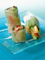 Rouleau de printemps au tourteau