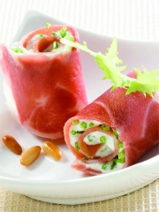 Recette Roulés de Jambon Consorcio Serrano au fromage frais