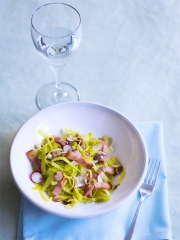 Salade gourmande lardons, poireaux et radis
Photo : © Infocharcuteries