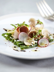 Salade de mimosa au foie gras de canard du Sud-Ouest et copeaux de Comté
Photo : © Reflets de France