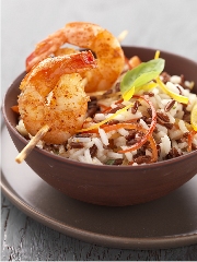 Salade de Riz de Camargue IPG aux poivrons et aux crevettes grillées
Photo : © Pierre Louis Viel et Valéry Drouet
