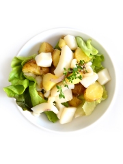 Salade de seiche et pommes de terre de l'île de Ré
Photo : © Pomme de Terre de primeur de l'Ile de Ré