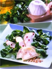 Salade de mâche au brebiou et aux poires
Photo : François Bertram