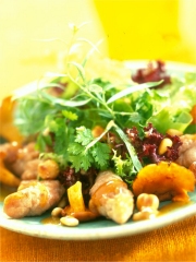 Recette Salade de ris d'agneau et petites girolles